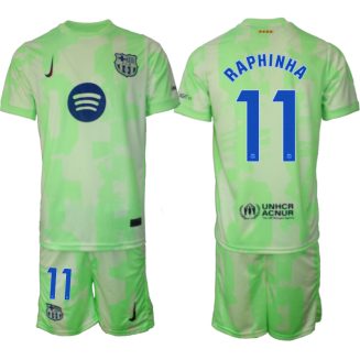 FC Barcelona Derde Shirt 2024-2025 Raphinha #11 Korte Mouw (+ Korte broeken) voordelig online kopen