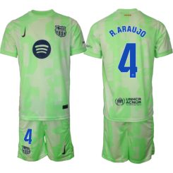 FC Barcelona Derde Shirt 2024-2025 Ronald Araujo #4 Korte Mouw (+ Korte broeken) voordelig online kopen