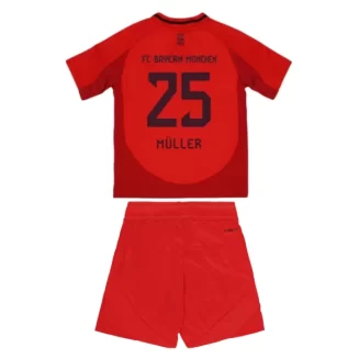 FC Bayern München Thuisshirt voor kinderen 2024-2025 Thomas Müller #25 Korte Mouw (+ Korte broeken) voordelig online kopen