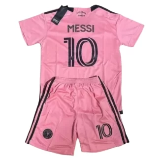 Inter Miami CF Lionel Messi #10 Thuisshirt voor kinderen 2024-2025 Korte Mouw (+ Korte broeken) voordelig online kopen