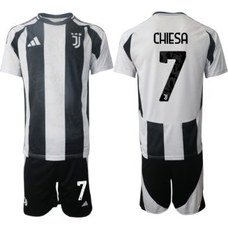 Juventus Thuisshirt 2024-2025 Federico Chiesa #7 Korte Mouw (+ Korte broeken) voordelig online kopen