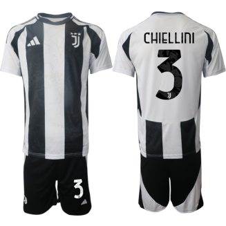 Juventus Thuisshirt 2024-2025 Giorgio Chiellini #3 Korte Mouw (+ Korte broeken) voordelig online kopen