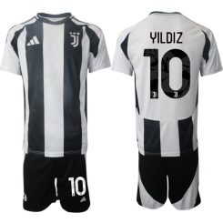 Juventus Thuisshirt 2024-2025 Kenan Yildiz #10 Korte Mouw (+ Korte broeken) voordelig online kopen