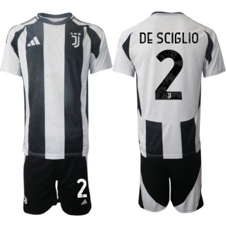 Juventus Thuisshirt 2024-2025 Mattia De Sciglio #2 Korte Mouw (+ Korte broeken) voordelig online kopen