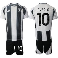 Juventus Thuisshirt 2024-2025 Paulo Dybala #10 Korte Mouw (+ Korte broeken) voordelig online kopen