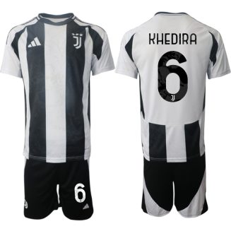 Juventus Thuisshirt 2024-2025 Sami Khedira #6 Korte Mouw (+ Korte broeken) voordelig online kopen