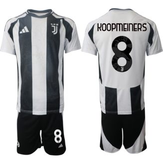 Juventus Thuisshirt 2024-2025 Teun Koopmeiners #8 Korte Mouw (+ Korte broeken) voordelig online kopen