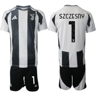 Juventus Thuisshirt 2024-2025 Wojciech Szczesny #1 Korte Mouw (+ Korte broeken) voordelig online kopen