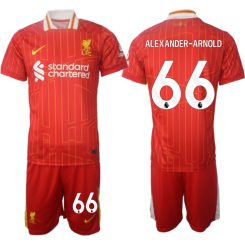 Liverpool Thuisshirt 2024-2025 Alexander-Arnold #66 Korte Mouw (+ Korte broeken) voordelig online kopen