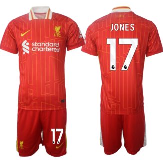 Liverpool Thuisshirt 2024-2025 Curtis Jones #17 Korte Mouw (+ Korte broeken) voordelig online kopen