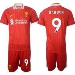 Liverpool Thuisshirt 2024-2025 Darwin Nunez #9 Korte Mouw (+ Korte broeken) voordelig online kopen