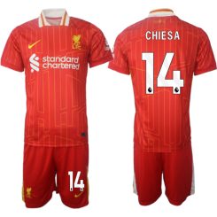 Liverpool Thuisshirt 2024-2025 Frederico Chiesa #14 Korte Mouw (+ Korte broeken) voordelig online kopen