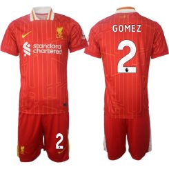 Liverpool Thuisshirt 2024-2025 Joe Gomez #2 Korte Mouw (+ Korte broeken) voordelig online kopen