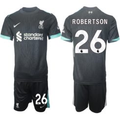 Liverpool Uitshirt 2024-2025 Andrew Robertson #26 Korte Mouw (+ Korte broeken) voordelig online kopen