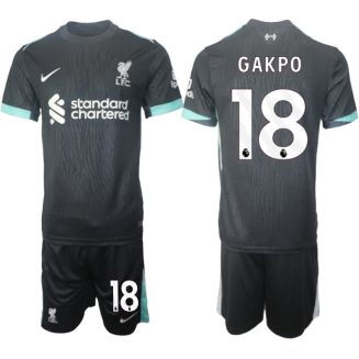 Liverpool Uitshirt 2024-2025 Cody Gakpo #18 Korte Mouw (+ Korte broeken) voordelig online kopen