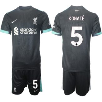 Liverpool Uitshirt 2024-2025 Ibrahima Konaté #5 Korte Mouw (+ Korte broeken) voordelig online kopen