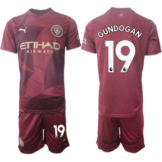 Manchester City Derde Shirt 2024-2025 Ilkay Gündogan #19 Korte Mouw (+ Korte broeken) voordelig online kopen