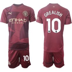 Manchester City Derde Shirt 2024-2025 Jack Grealish #10 Korte Mouw (+ Korte broeken) voordelig online kopen