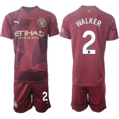 Manchester City Derde Shirt 2024-2025 Kyle Walker #2 Korte Mouw (+ Korte broeken) voordelig online kopen