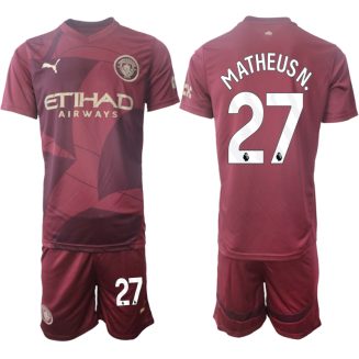 Manchester City Derde Shirt 2024-2025 Matheus Nunes #27 Korte Mouw (+ Korte broeken) voordelig online kopen