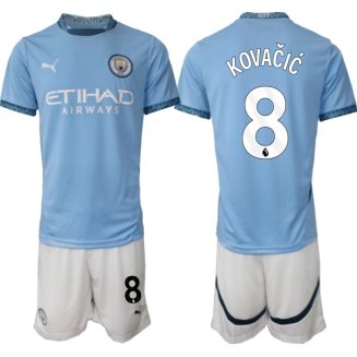 Manchester City Thuisshirt 2024-2025 Mateo Kovacic #8 Korte Mouw (+ Korte broeken) voordelig online kopen