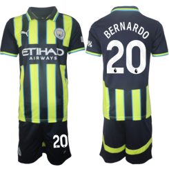 Manchester City Uitshirt 2024-2025 Bernardo Silva #20 Korte Mouw (+ Korte broeken) voordelig online kopen