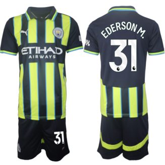 Manchester City Uitshirt 2024-2025 Ederson M. #31 Korte Mouw (+ Korte broeken) voordelig online kopen