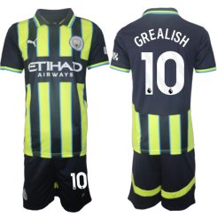 Manchester City Uitshirt 2024-2025 Jack Grealish #10 Korte Mouw (+ Korte broeken) voordelig online kopen