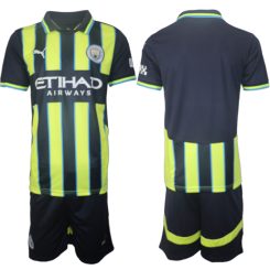 Manchester City Uitshirt 2024-2025 Korte Mouw (+ Korte broeken) voordelig online kopen