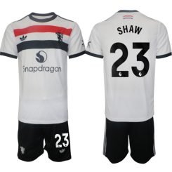 Manchester United Derde Shirt 2024-2025 Luke Shaw #23 Korte Mouw (+ Korte broeken) voordelig online kopen