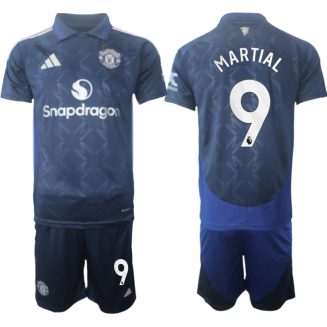 Manchester United Uitshirt 2024-2025 Anthony Martial #9 Korte Mouw (+ Korte broeken) voordelig online kopen