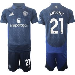 Manchester United Uitshirt 2024-2025 Antony #21 Korte Mouw (+ Korte broeken) voordelig online kopen