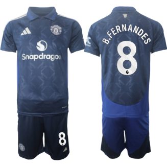 Manchester United Uitshirt 2024-2025 Bruno Fernandes #8 Korte Mouw (+ Korte broeken) voordelig online kopen