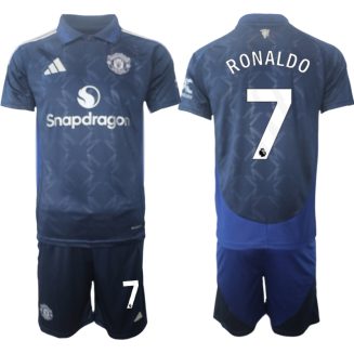 Manchester United Uitshirt 2024-2025 Cristiano Ronaldo #7 Korte Mouw (+ Korte broeken) voordelig online kopen