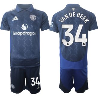 Manchester United Uitshirt 2024-2025 Donny van de Beek #34 Korte Mouw (+ Korte broeken) voordelig online kopen