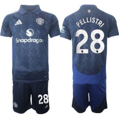 Manchester United Uitshirt 2024-2025 Facundo Pellistri #28 Korte Mouw (+ Korte broeken) voordelig online kopen