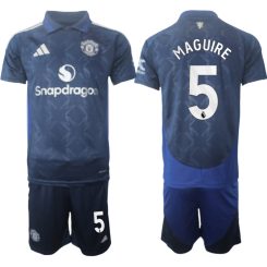 Manchester United Uitshirt 2024-2025 Harry Maguire #5 Korte Mouw (+ Korte broeken) voordelig online kopen