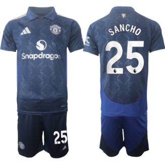 Manchester United Uitshirt 2024-2025 Jadon Sancho #25 Korte Mouw (+ Korte broeken) voordelig online kopen