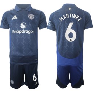 Manchester United Uitshirt 2024-2025 Lisandro Martinez #6 Korte Mouw (+ Korte broeken) voordelig online kopen