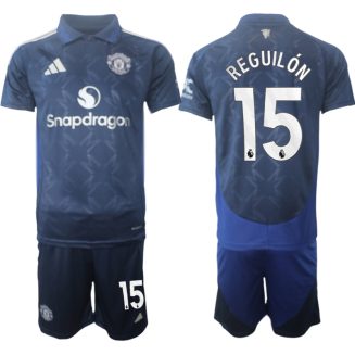 Manchester United Uitshirt 2024-2025 Sergio Reguilón #15 Korte Mouw (+ Korte broeken) voordelig online kopen