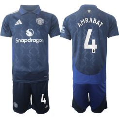 Manchester United Uitshirt 2024-2025 Sofyan Amrabat #4 Korte Mouw (+ Korte broeken) voordelig online kopen