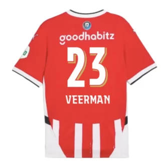 PSV Eindhoven Joey Veerman #23 Thuisshirt 2024-2025 korte mouw voordelig online kopen