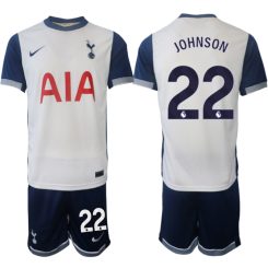 Tottenham Hotspur Thuisshirt 2024-2025 Brennan Johnson #22 Korte Mouw (+ Korte broeken) voordelig online kopen