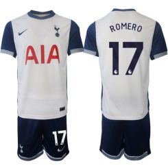 Tottenham Hotspur Thuisshirt 2024-2025 Cristian Romero #17 Korte Mouw (+ Korte broeken)