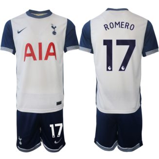 Tottenham Hotspur Thuisshirt 2024-2025 Cristian Romero #17 Korte Mouw (+ Korte broeken)