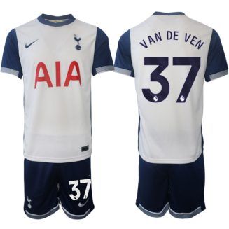 Tottenham Hotspur Thuisshirt 2024-2025 Micky van de Ven #37 Korte Mouw (+ Korte broeken) voordelig online kopen