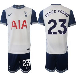 Tottenham Hotspur Thuisshirt 2024-2025 Pedro Porro #23 Korte Mouw (+ Korte broeken) voordelig online kopen