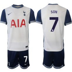 Tottenham Hotspur Thuisshirt 2024-2025 Son Heung-min #7 Korte Mouw (+ Korte broeken) voordelig online kopen