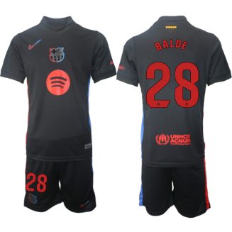 FC Barcelona Uitshirt 2024-2025 Alejandro Balde #28 Korte Mouw (+ Korte broeken) voordelig online kopen