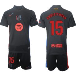 FC Barcelona Uitshirt 2024-2025 Andreas Christensen #15 Korte Mouw (+ Korte broeken) voordelig online kopen